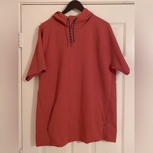 Old Navy Red Short Sleeve Sweatshirt Hoodie